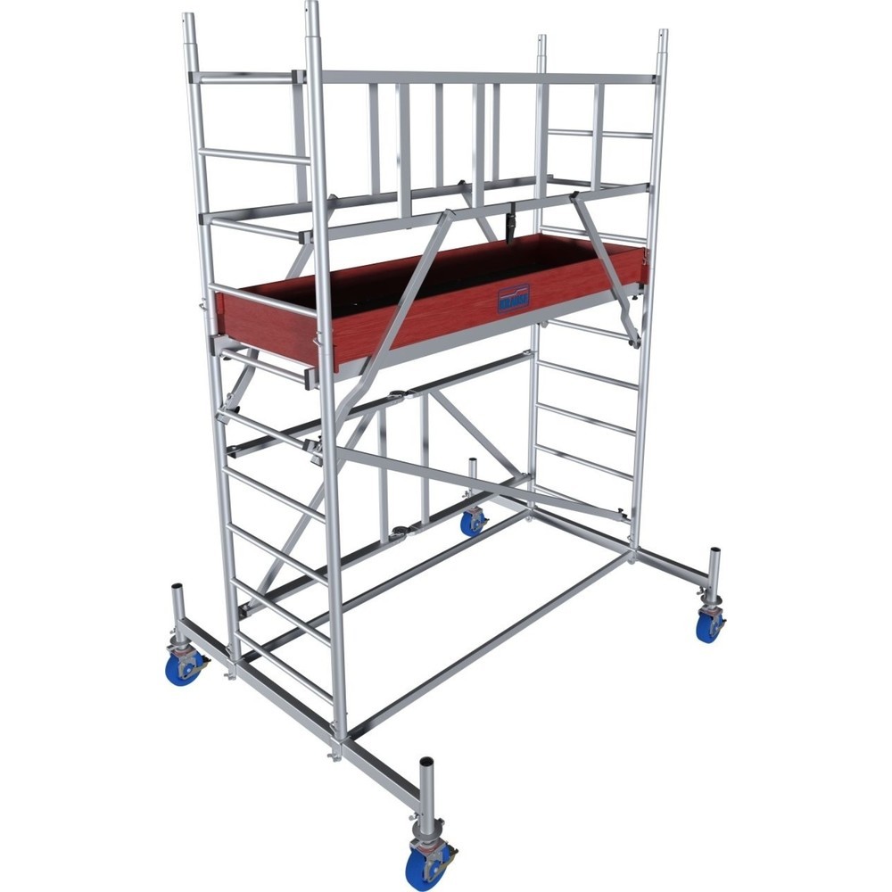 Numéro de l'image du produit 1: KRAUSE® Échafaudage pliant ProTec XS en aluminium hauteur de travail 3,80 m