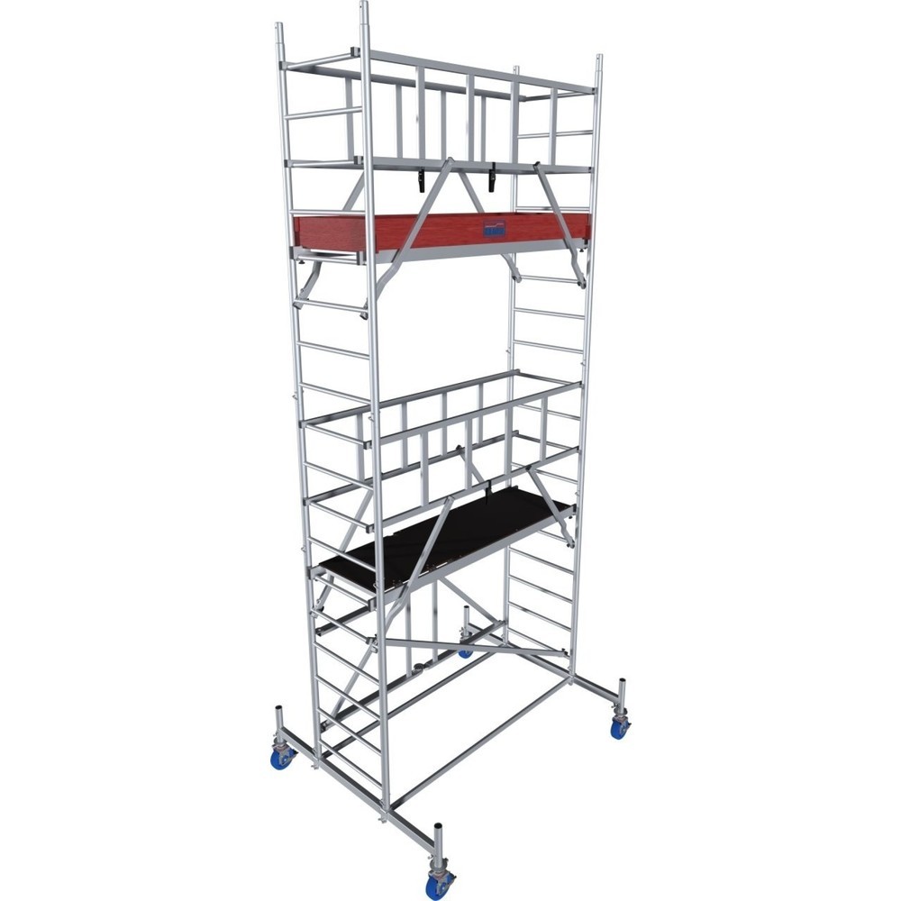 Numéro de l'image du produit 1: KRAUSE® Échafaudage pliant ProTec XS en aluminium hauteur de travail 5,80 m