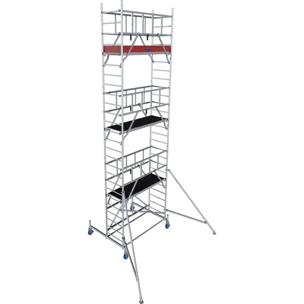 Numéro de l'image du produit 1: KRAUSE® Échafaudage pliant ProTec XS en aluminium hauteur de travail 7,80 m