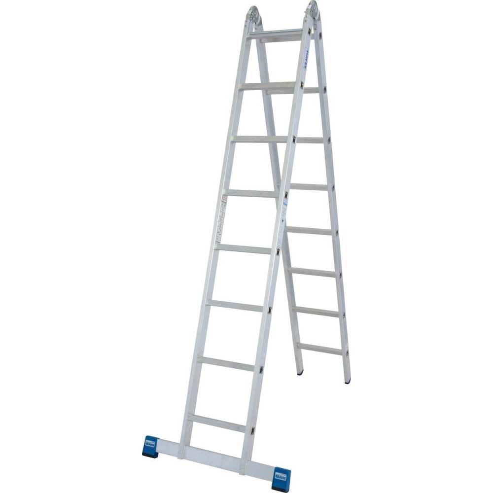 N° de l'image du produit 1 : KRAUSE® Échelle double articulée STABILO 2x8 barreaux