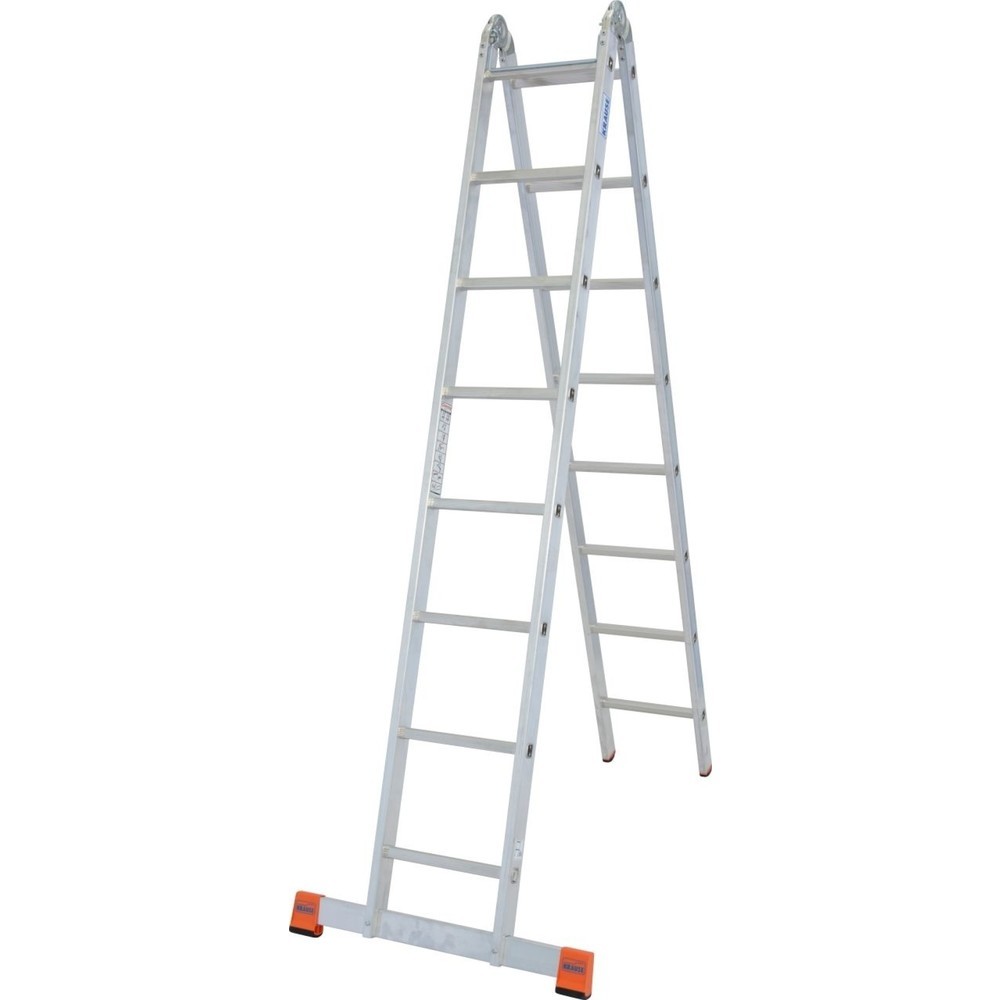 N° de l'image du produit 1 : KRAUSE® Échelle double articulée TriMatic 2x8 barreaux