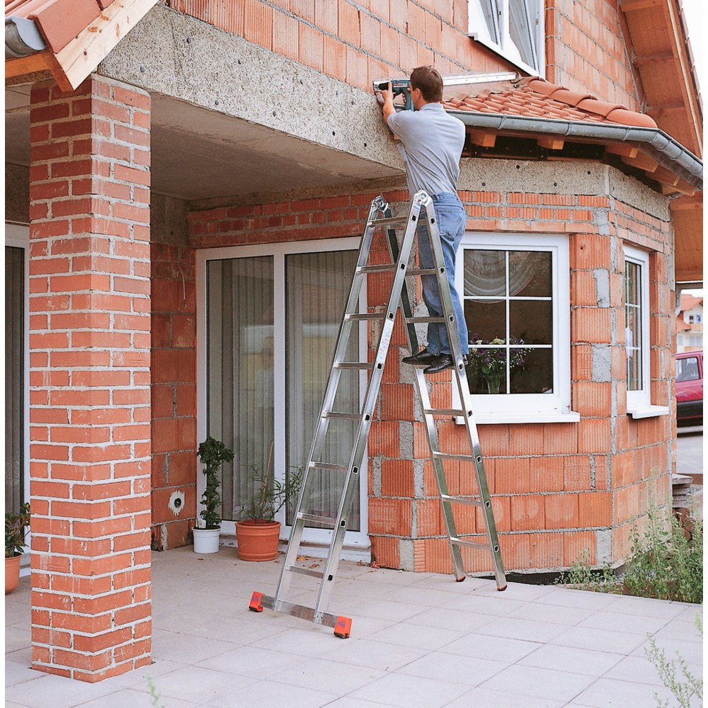 N° de l'image du produit 2 : KRAUSE® Échelle double articulée TriMatic 2x8 barreaux