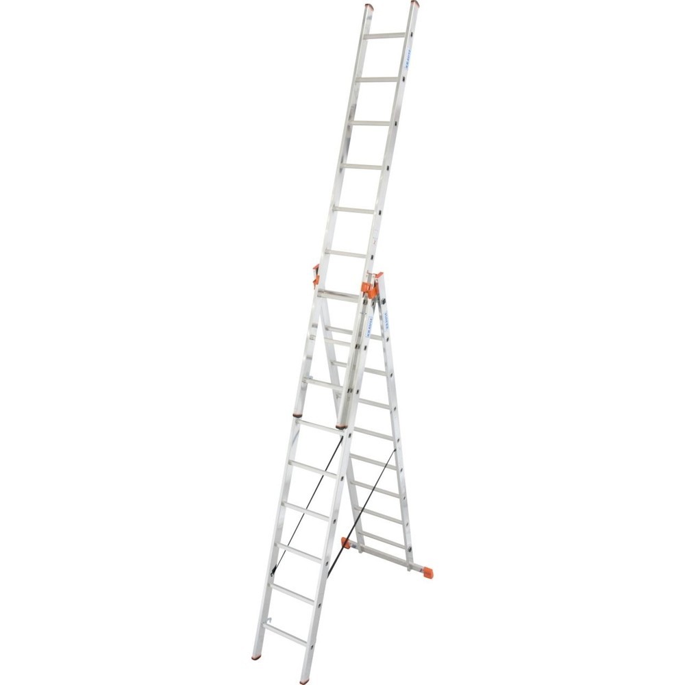 Numéro de l'image du produit 1: KRAUSE® Échelle polyvalente Tribilo 3x9 barreaux