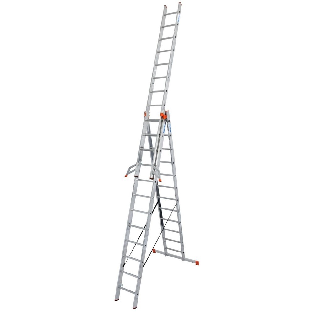 Numéro de l'image du produit 1: KRAUSE® Échelle polyvalente Tribilo 3x12 barreaux