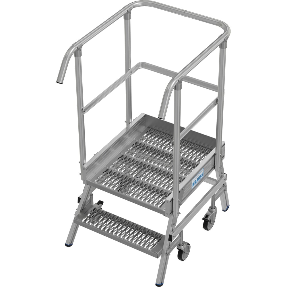 Illustration du produit: Échelle à plate-forme mobile KRAUSE® STABILO, accès unilatéral, grille de profil R13, 2 marches