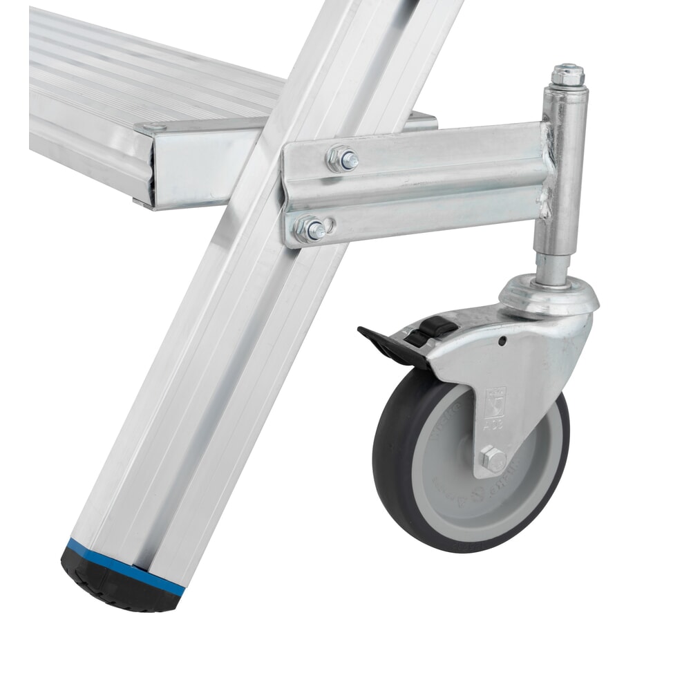 N° de l'image du produit 9 : Échelle à plate-forme mobile KRAUSE® STABILO, accès double face, grille de profil R13, 2 x 6 marches