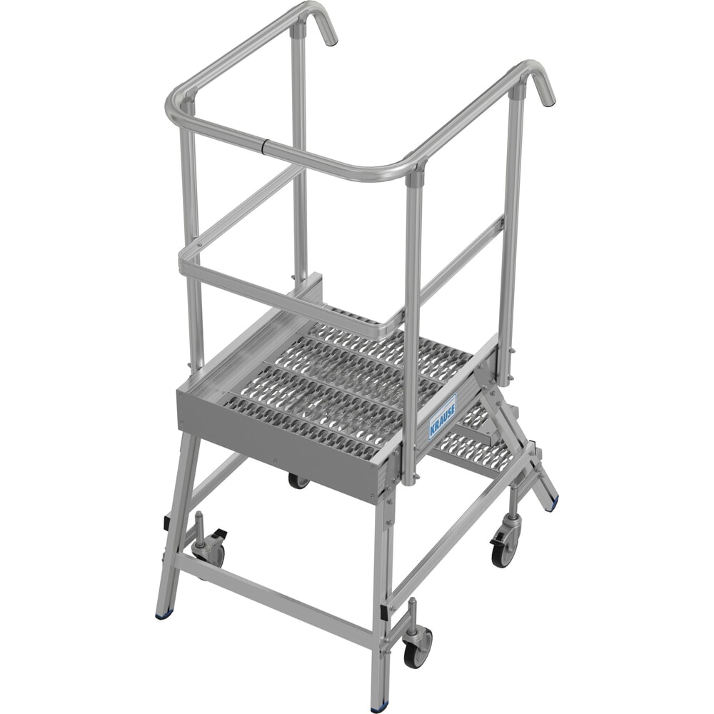 N° de l'image du produit 14 : Échelle à plate-forme mobile KRAUSE® STABILO, accès unilatéral, grille de profil R13, 3 marches