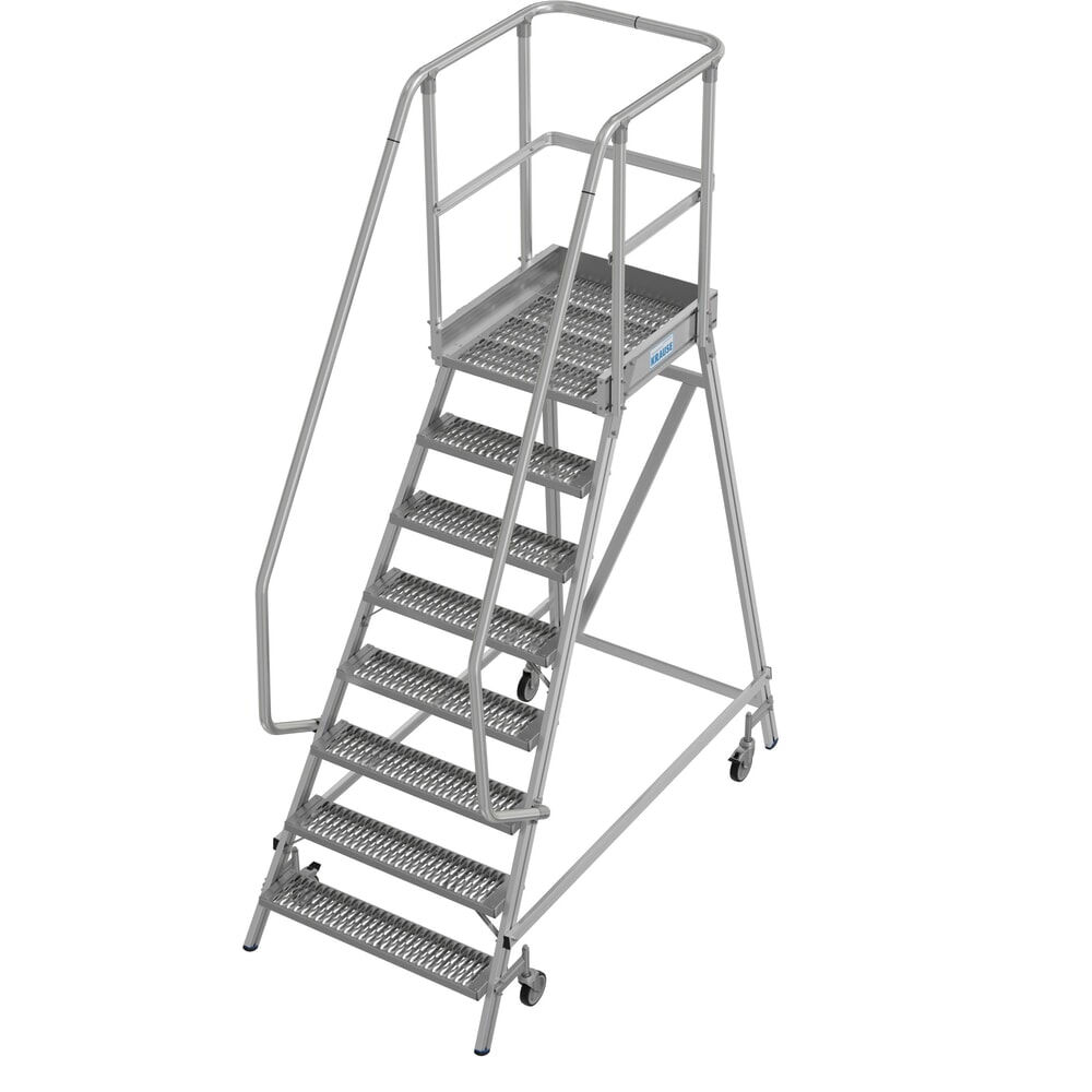 N° de l'image du produit 16 : Échelle à plate-forme mobile KRAUSE® STABILO, accès unilatéral, grille de profil R13, 8 marches