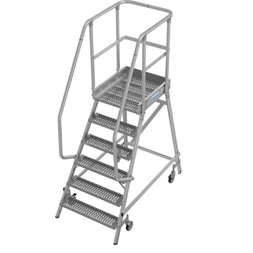 N° de l'image du produit 17 : Échelle à plate-forme mobile KRAUSE® STABILO, accès unilatéral, grille de profil R13, 6 marches