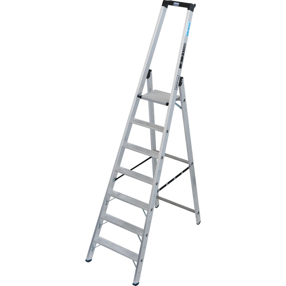 N° de l'image du produit 1 : Escabeau KRAUSE® STABILO avec arceau haut, capacité de charge 225 kg, 7 marches