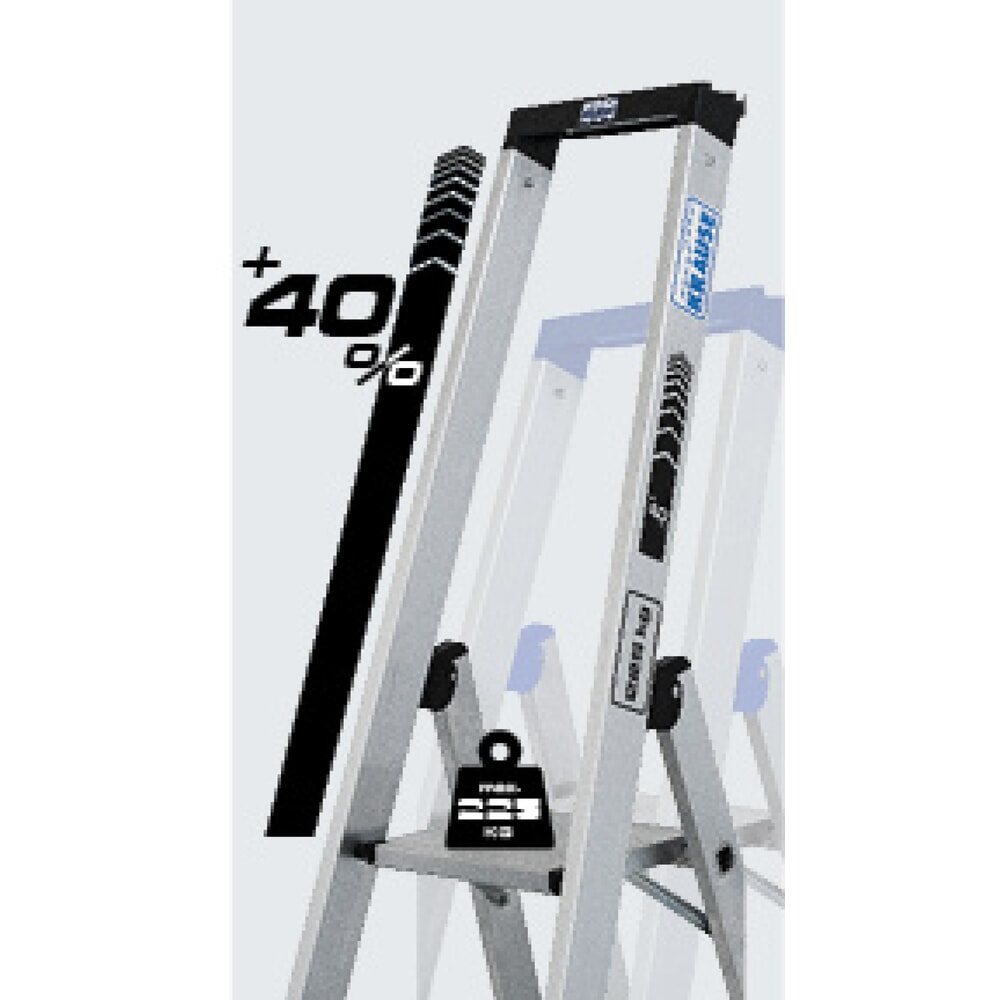 N° de l'image du produit 8 : Escabeau KRAUSE® STABILO avec arceau haut, capacité de charge 225 kg, 4 marches