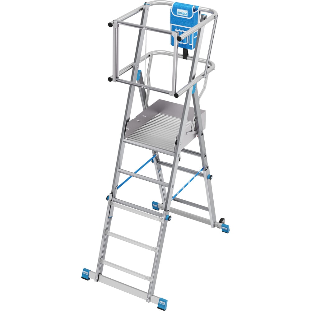 N° de l'image du produit 2 : Échelle à plate-forme KRAUSE® STABILO avec grande plate-forme SkyMatic 3-5 échelons