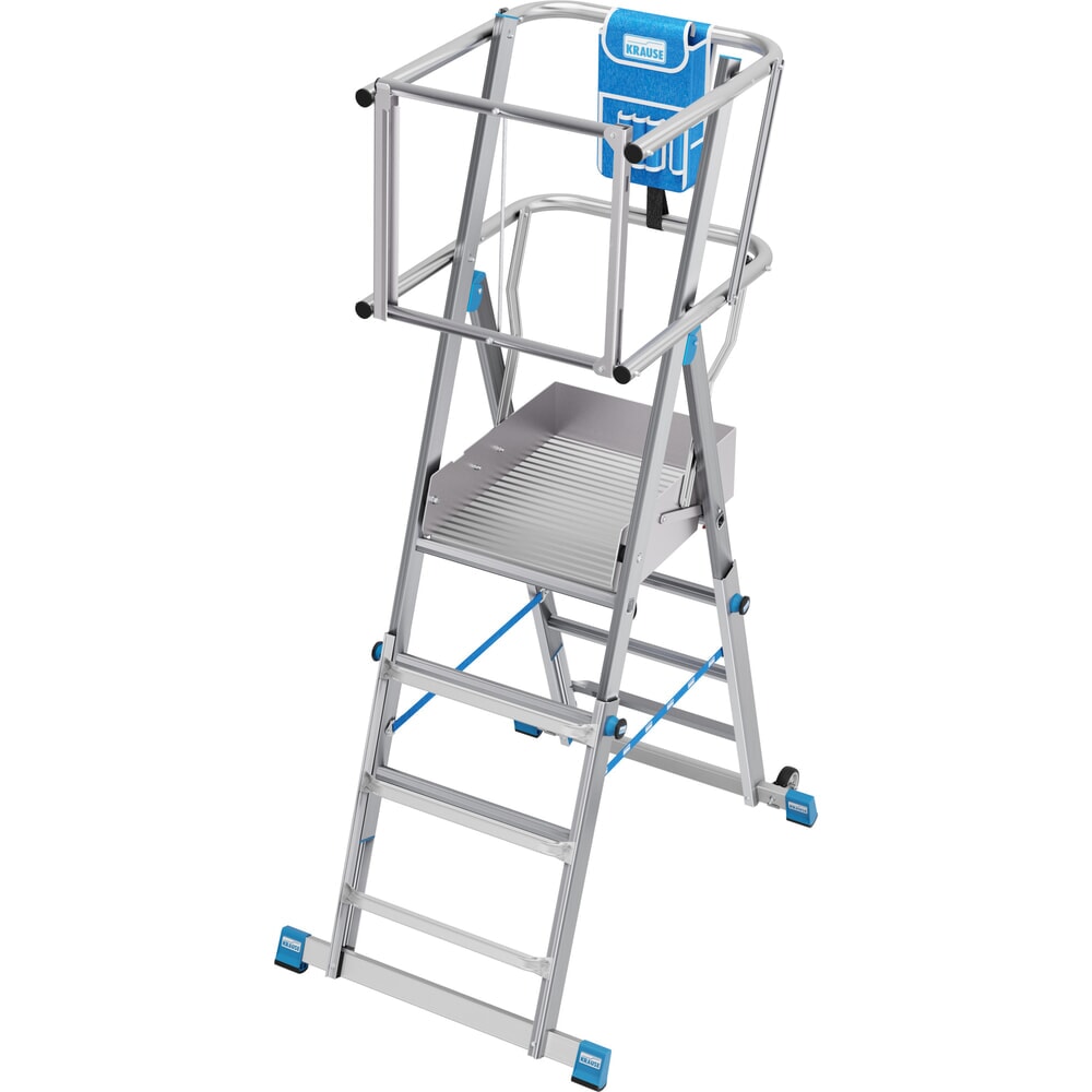N° de l'image du produit 3 : Échelle à plate-forme KRAUSE® STABILO avec grande plate-forme SkyMatic 3-5 échelons