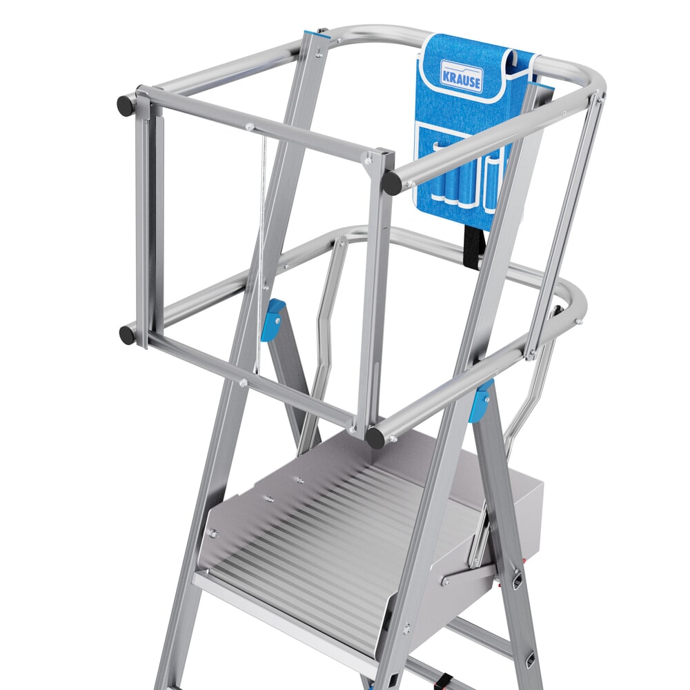 N° de l'image du produit 4 : Échelle à plate-forme KRAUSE® STABILO avec grande plate-forme SkyMatic 3-5 échelons