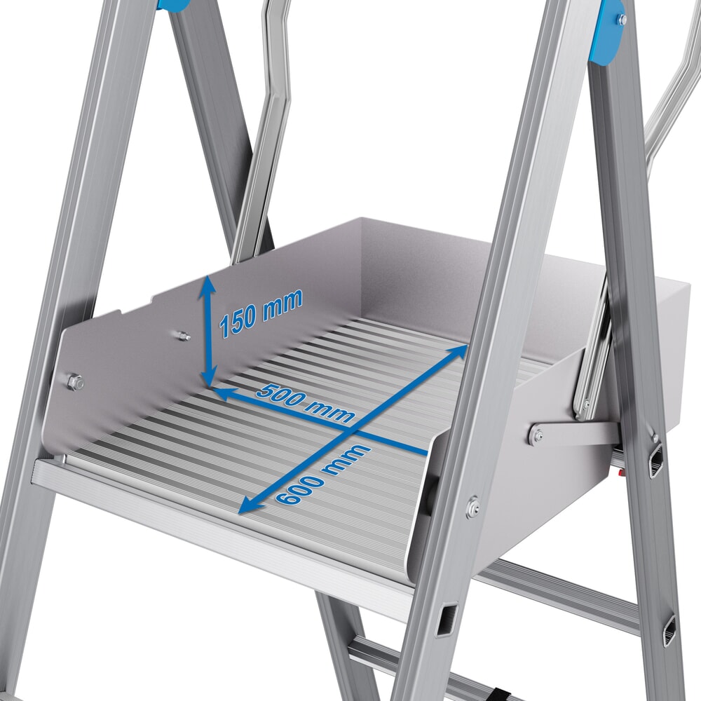 N° de l'image du produit 5 : Échelle à plate-forme KRAUSE® STABILO avec grande plate-forme SkyMatic 3-5 échelons