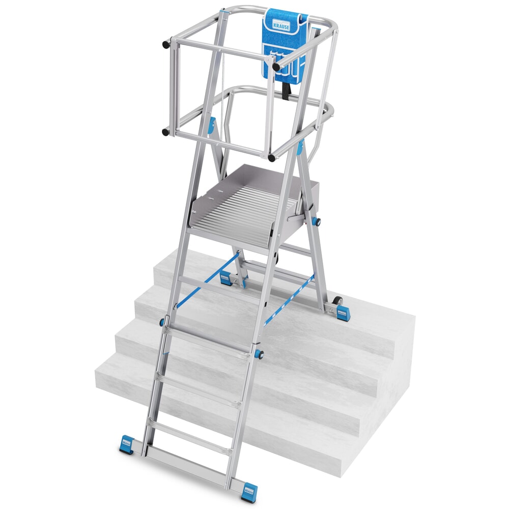 N° de l'image du produit 14 : Échelle à plate-forme KRAUSE® STABILO avec grande plate-forme SkyMatic 3-5 échelons