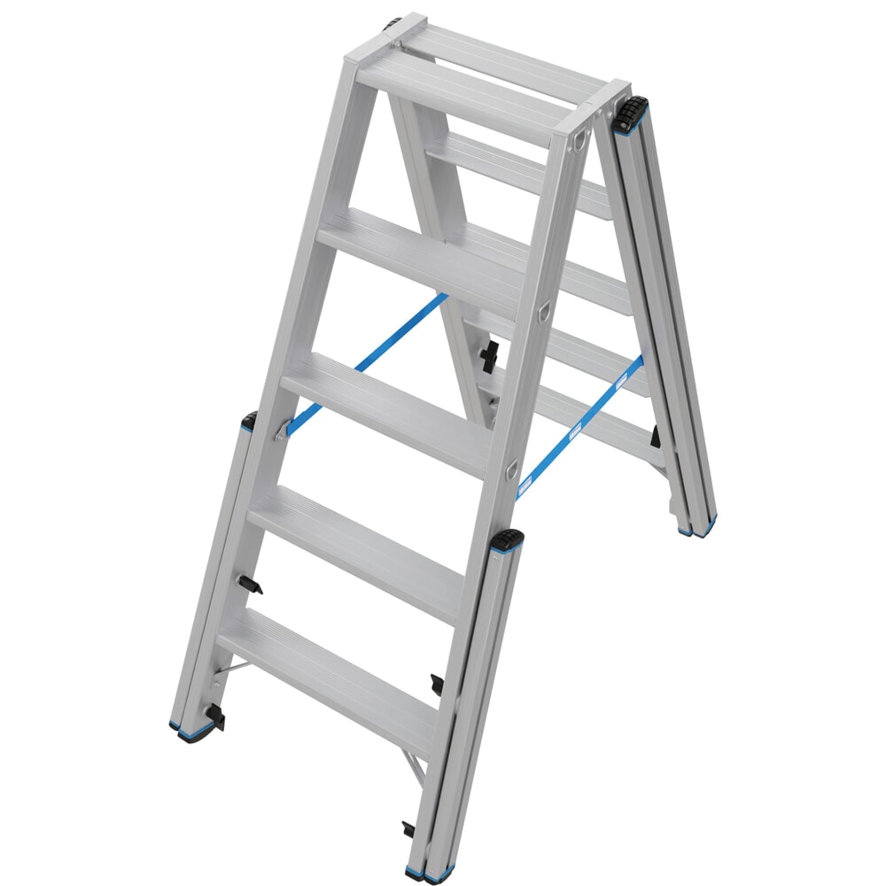 N° de l'image du produit 11 : Échelle télescopique KRAUSE® STABILO avec marches, accès double face, 2 x 5 marches