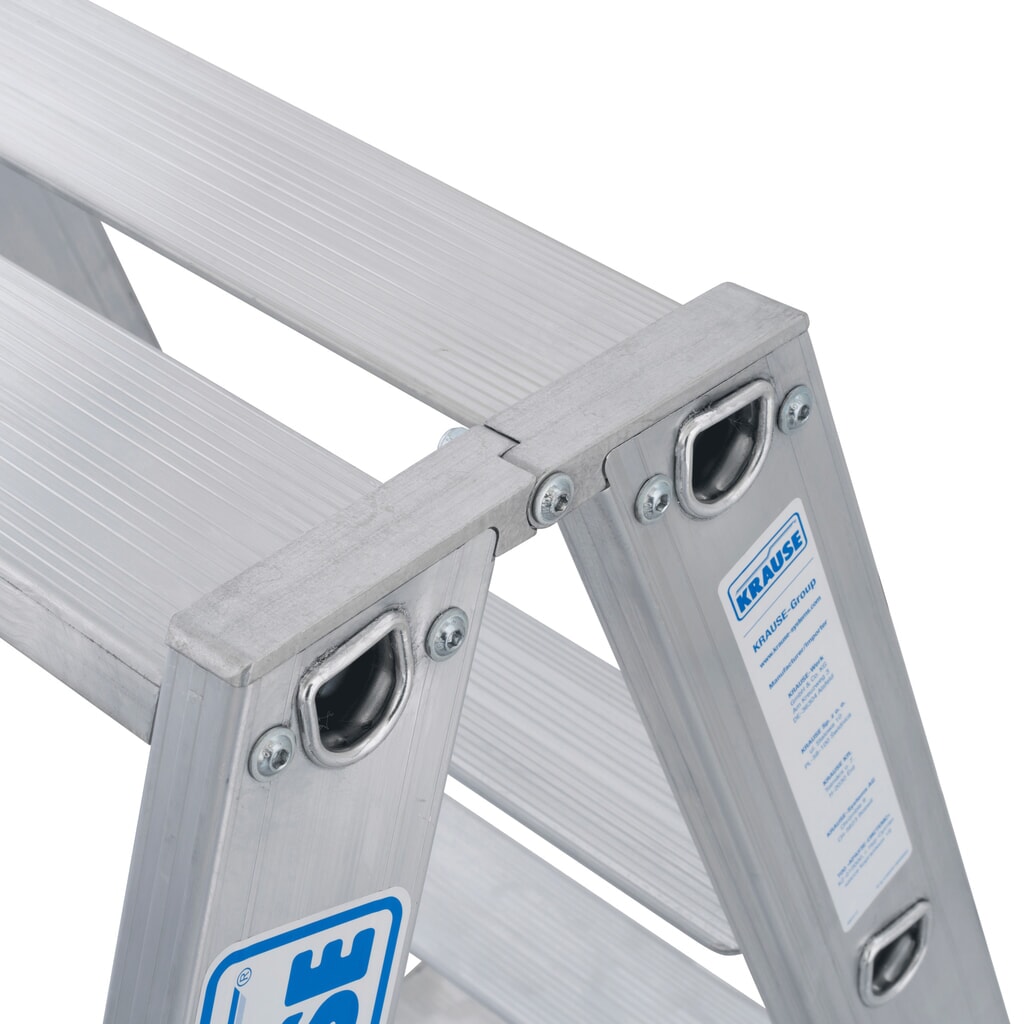 Échelle télescopique KRAUSE® STABILO avec marches, accès double face, 2 x 7 marches N° de l'image du produit 2 : Échelle télescopique KRAUSE® STABILO avec marches, accès double face, 2 x 7 marches