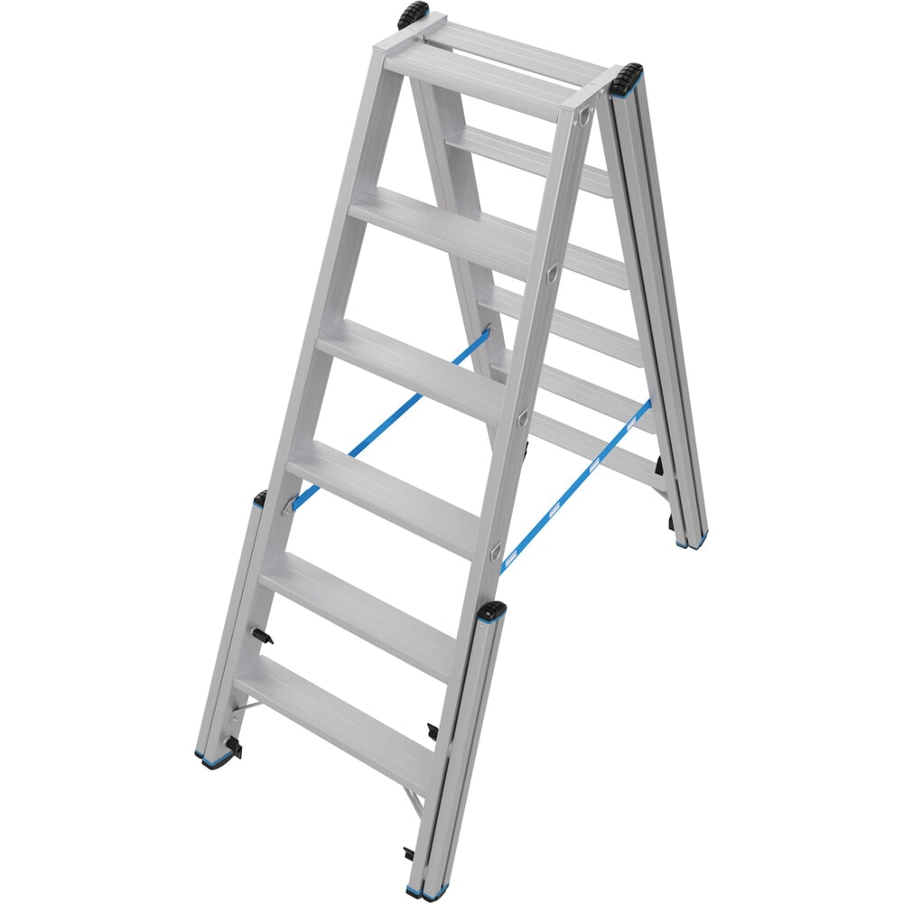 N° de l'image du produit 16 : Échelle télescopique KRAUSE® STABILO avec marches, accès double face, 2 x 6 marches