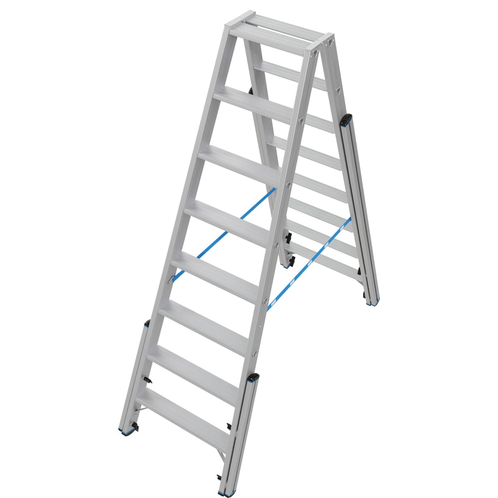 N° de l'image du produit 17 : Échelle télescopique KRAUSE® STABILO avec marches, accès double face, 2 x 8 marches