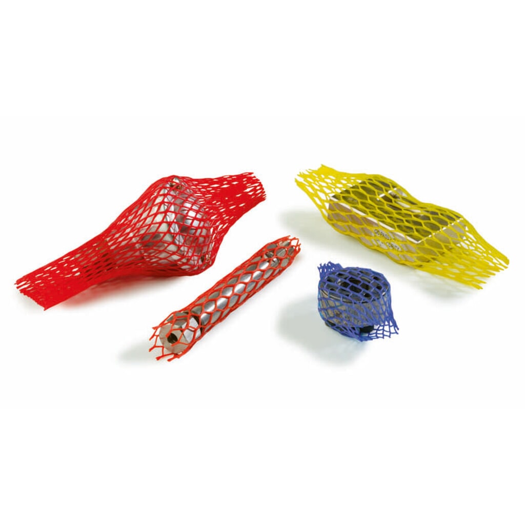 N° de l'image du produit 2 : Filets de protection en plastique, pour diamètres de 20 à 50 mm, bleus, 250 mètres linéaires