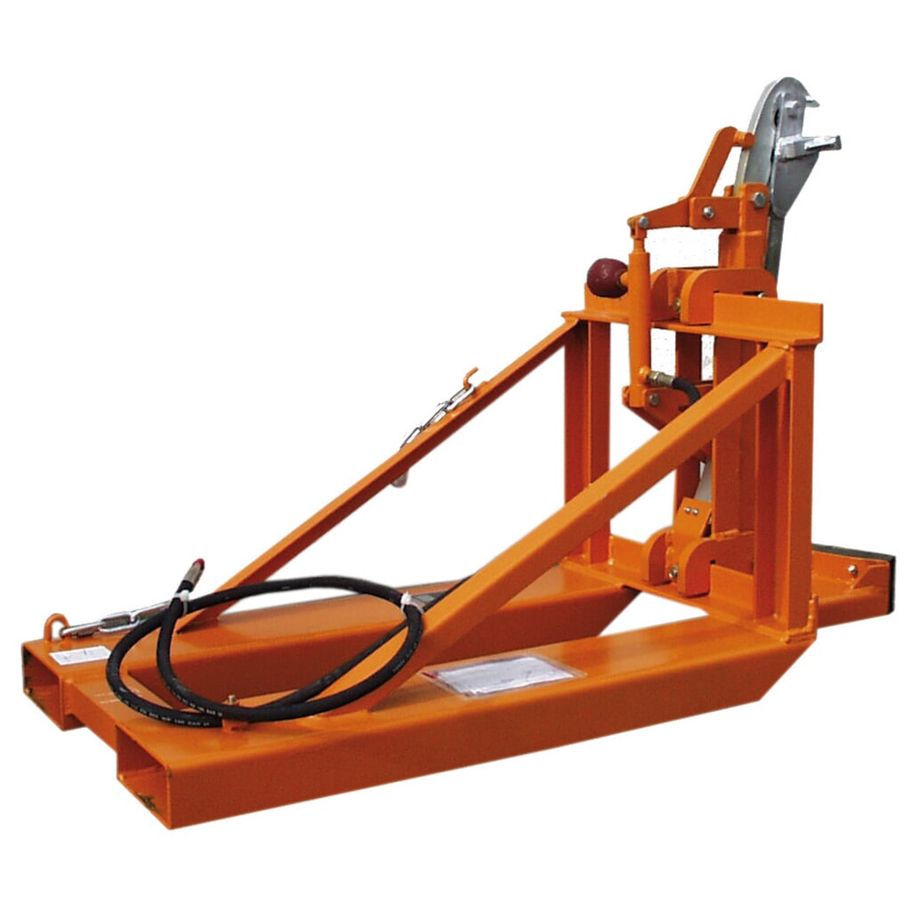 Illustration du produit: Bauer® pince à fûts RS pour divers fûts, peinte, accessoire pour chariot élévateur, jaune-orange