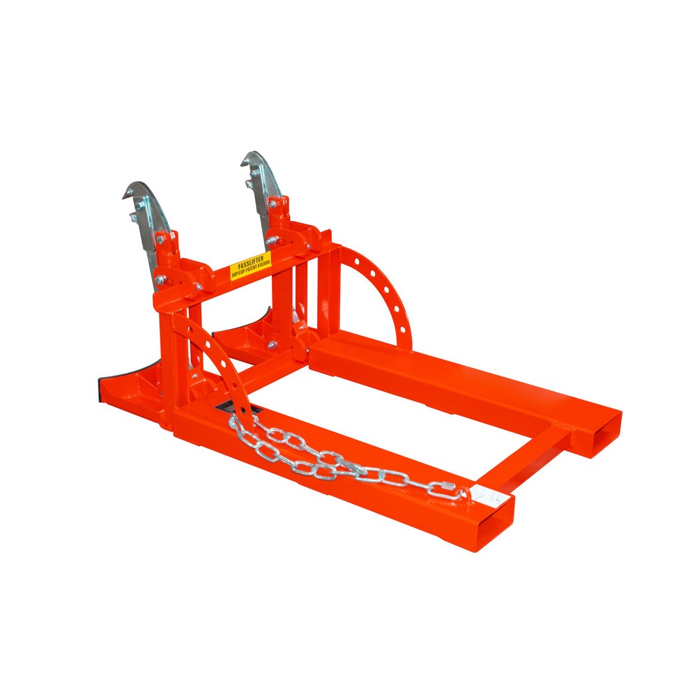 N° de l'image du produit 1 : Lève-fûts RS pour fûts en acier de 60 litres, 2 fûts, rouge feu