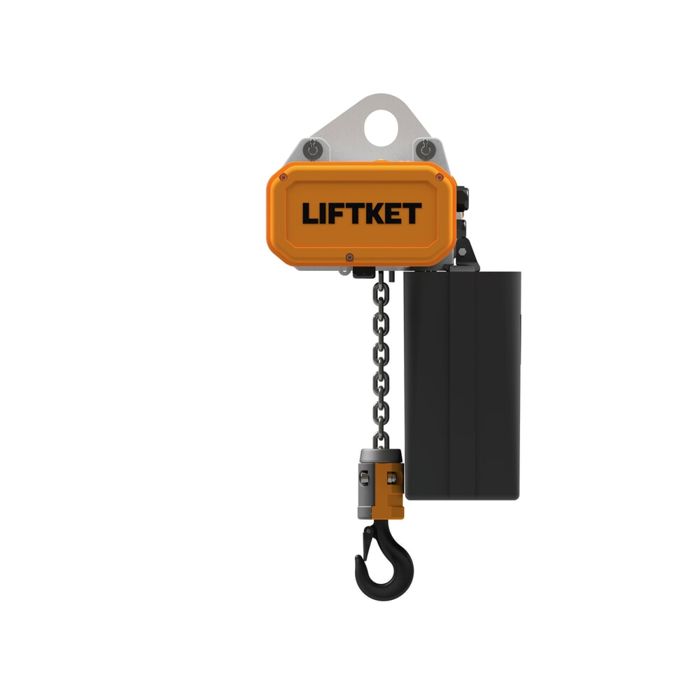 N° de l'image du produit 1 : LIFTKET Palan à chaîne électrique S-Line avec accrochage à trou unique, capacité de charge 125 kg, 8/2 m/min