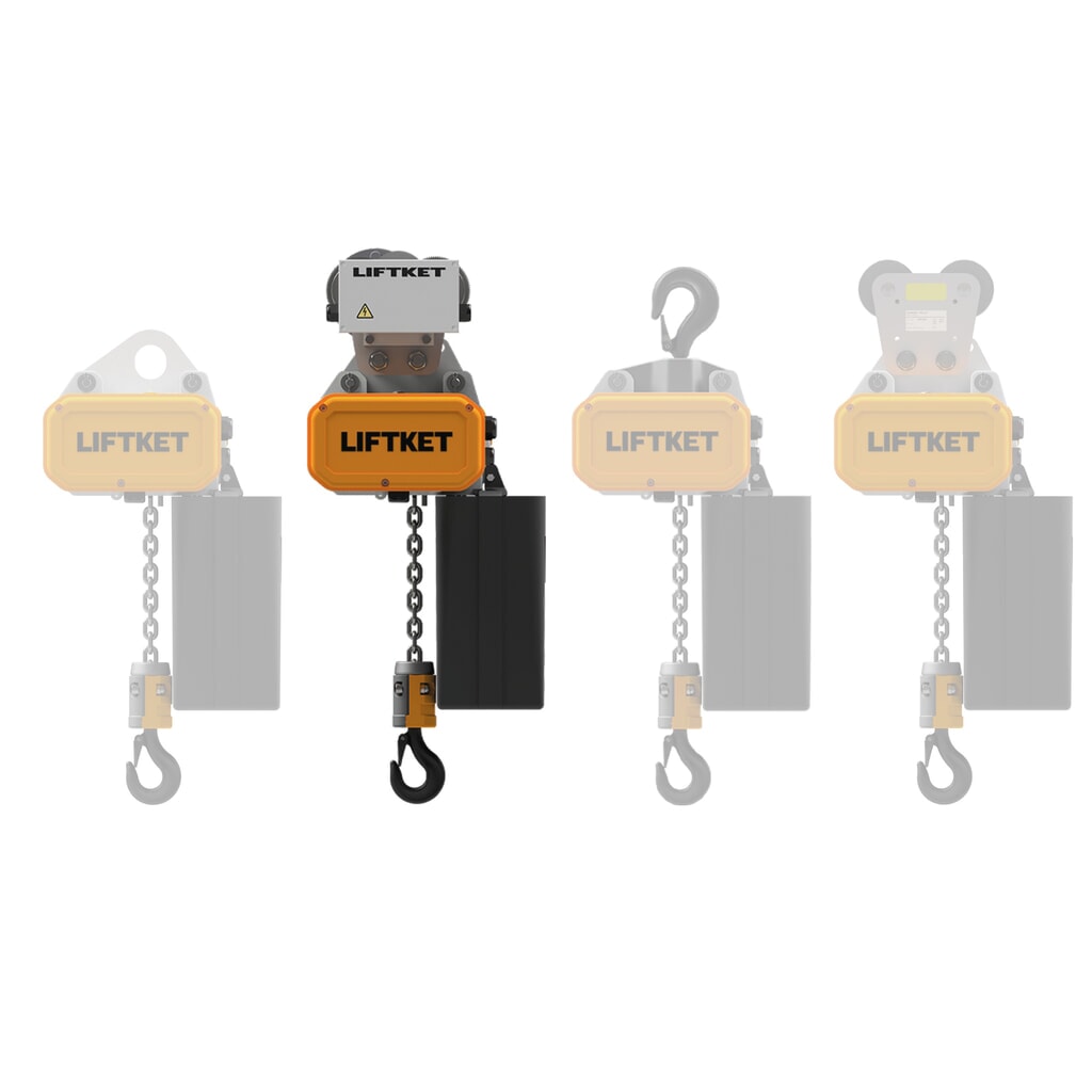 N° de l'image du produit 4 : LIFTKET Palan à chaîne électrique S-Line avec mécanisme de déplacement électrique, capacité de charge 125 kg, 8/2 m/min