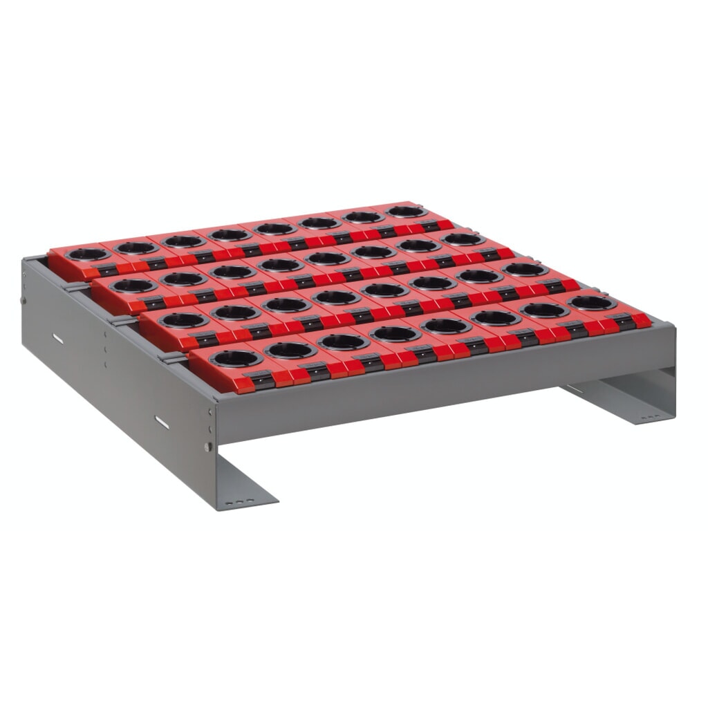 Jeu de porte-outils LISTA 36x36E, (lxPxH) 588x596x82-162 mm, type ISO-SK 50, 20 supports Illustration du produit: Jeu de porte-outils LISTA 36x36E, (lxPxH) 588x596x82-162 mm, type ISO-SK 50, 20 supports