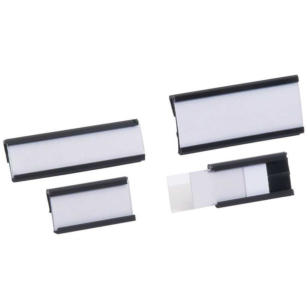 Porte-étiquette LISTA, 20 pièces, (lxh) 47x12 mm Illustration du produit: Porte-étiquette LISTA, 20 pièces, (lxh) 47x12 mm
