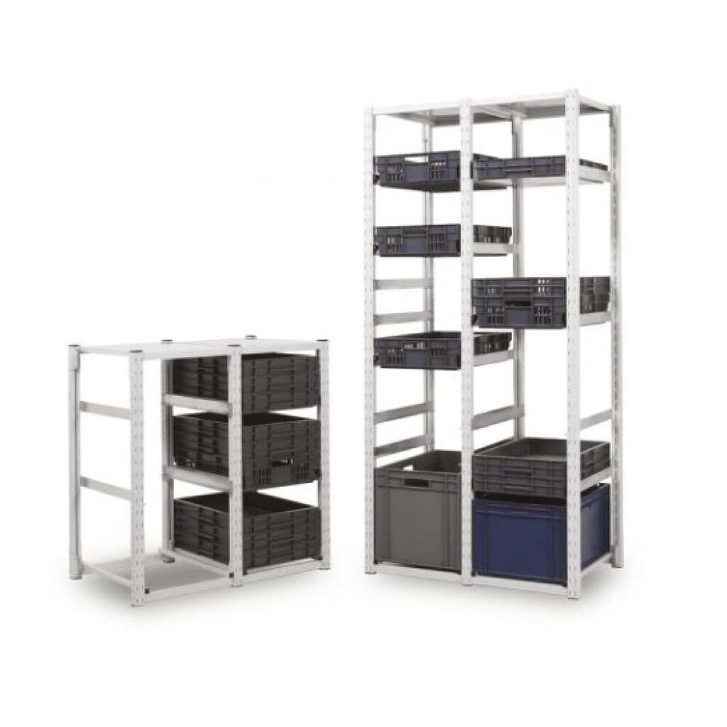 ManOrga Rayonnage à conteneurs pour boîtes Eurobox, TA, H x l x P 1 000 x 307 x 400 mm Illustration du produit: ManOrga Rayonnage à conteneurs pour boîtes Eurobox, TA, H x l x P 1 000 x 307 x 400 mm