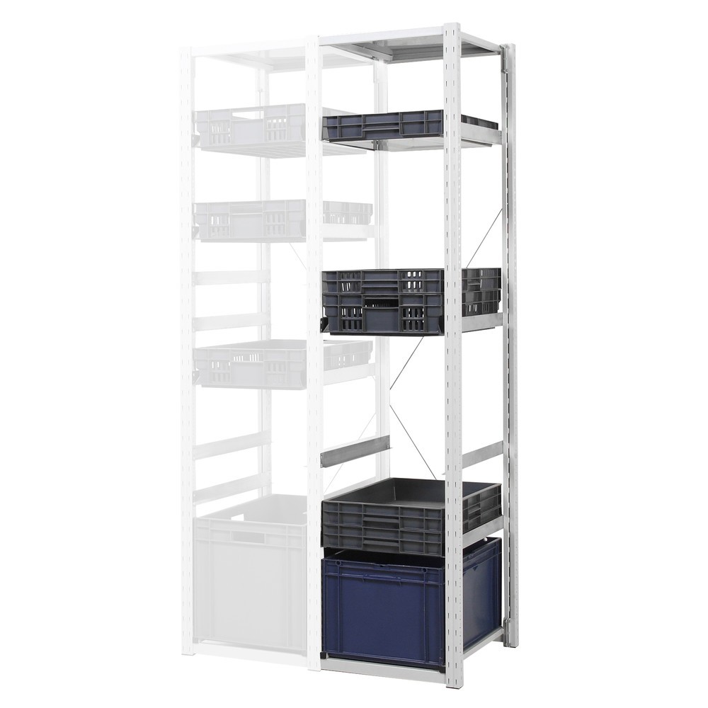 Numéro de l'image du produit 2: ManOrga Rayonnage à conteneurs pour boîtes Eurobox, TA, H x l x P 2 000 x 307 x 400 mm