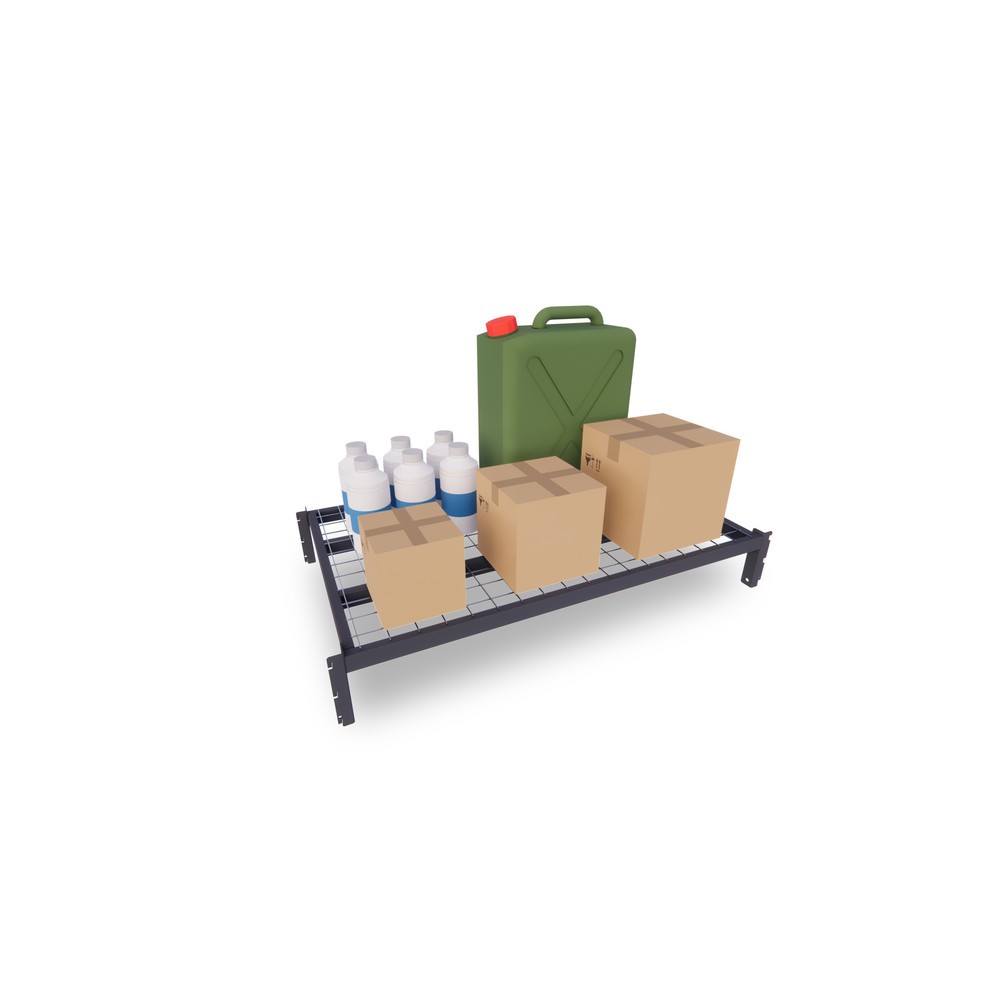 Numéro de l'image du produit 5: ManOrga Rayonnage à tablettes, TA, avec fonds grillagés, FL 460 kg, H x l x P 3 000 x 1 260 x 500 mm