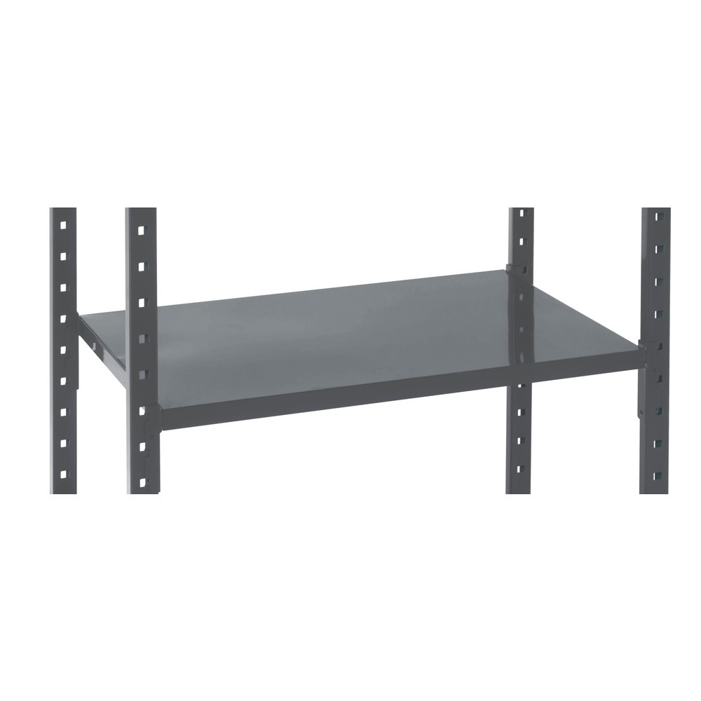 Numéro de l'image du produit 3: ManOrga Rayonnage à tablettes gris graphite avec tablettes en tôle d’acier, charge par tablette 500 kg, HxlxP 3 000 x 1 050 x 510 mm