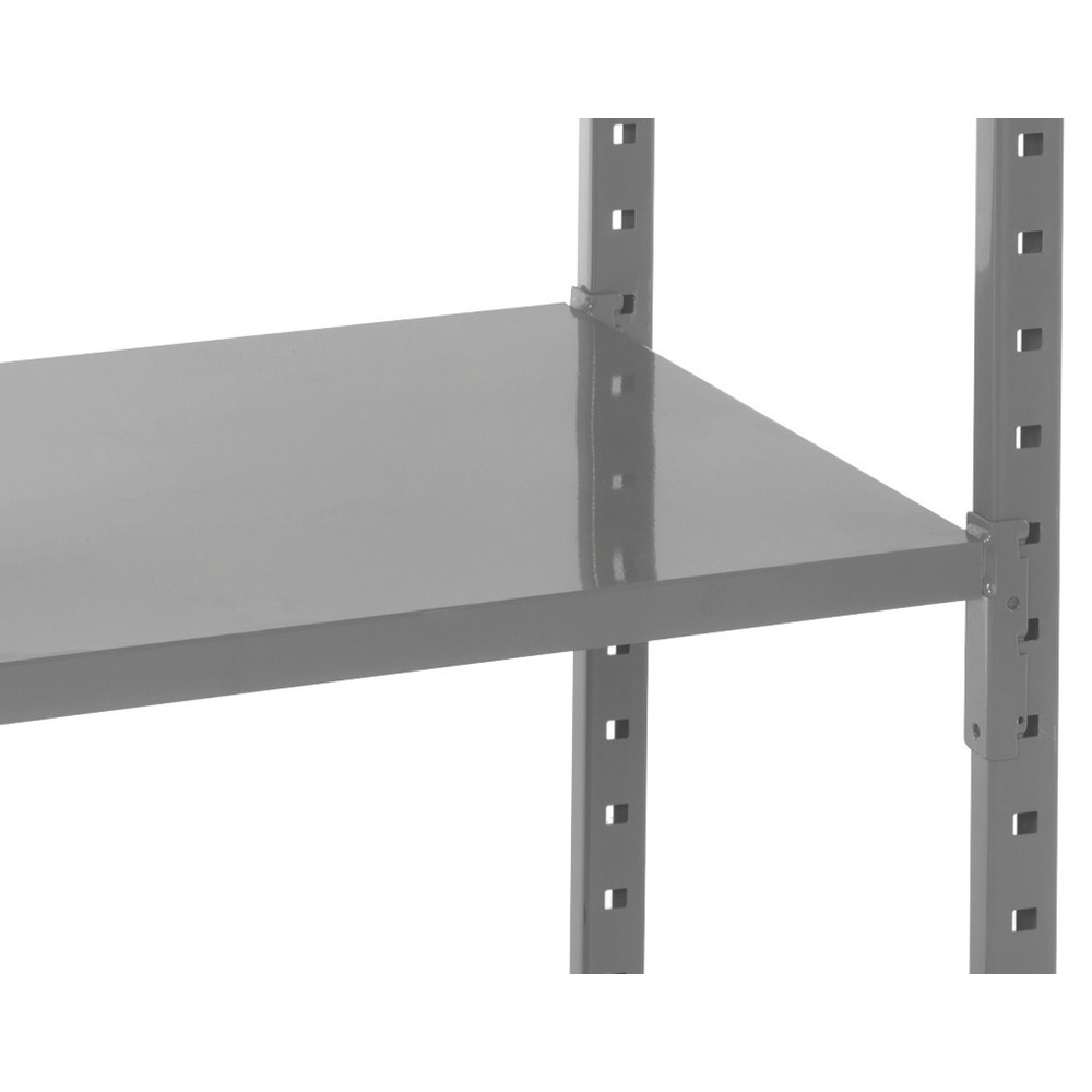 Numéro de l'image du produit 6: ManOrga Rayonnage à tablettes gris graphite avec tablettes en tôle d’acier, charge par tablette 500 kg, HxlxP 3 000 x 1 050 x 510 mm