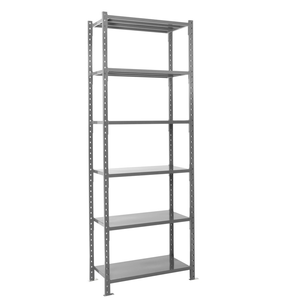 Numéro de l'image du produit 8: ManOrga Rayonnage à tablettes gris graphite avec tablettes en tôle d’acier, charge par tablette 500 kg, HxlxP 3 000 x 1 050 x 510 mm