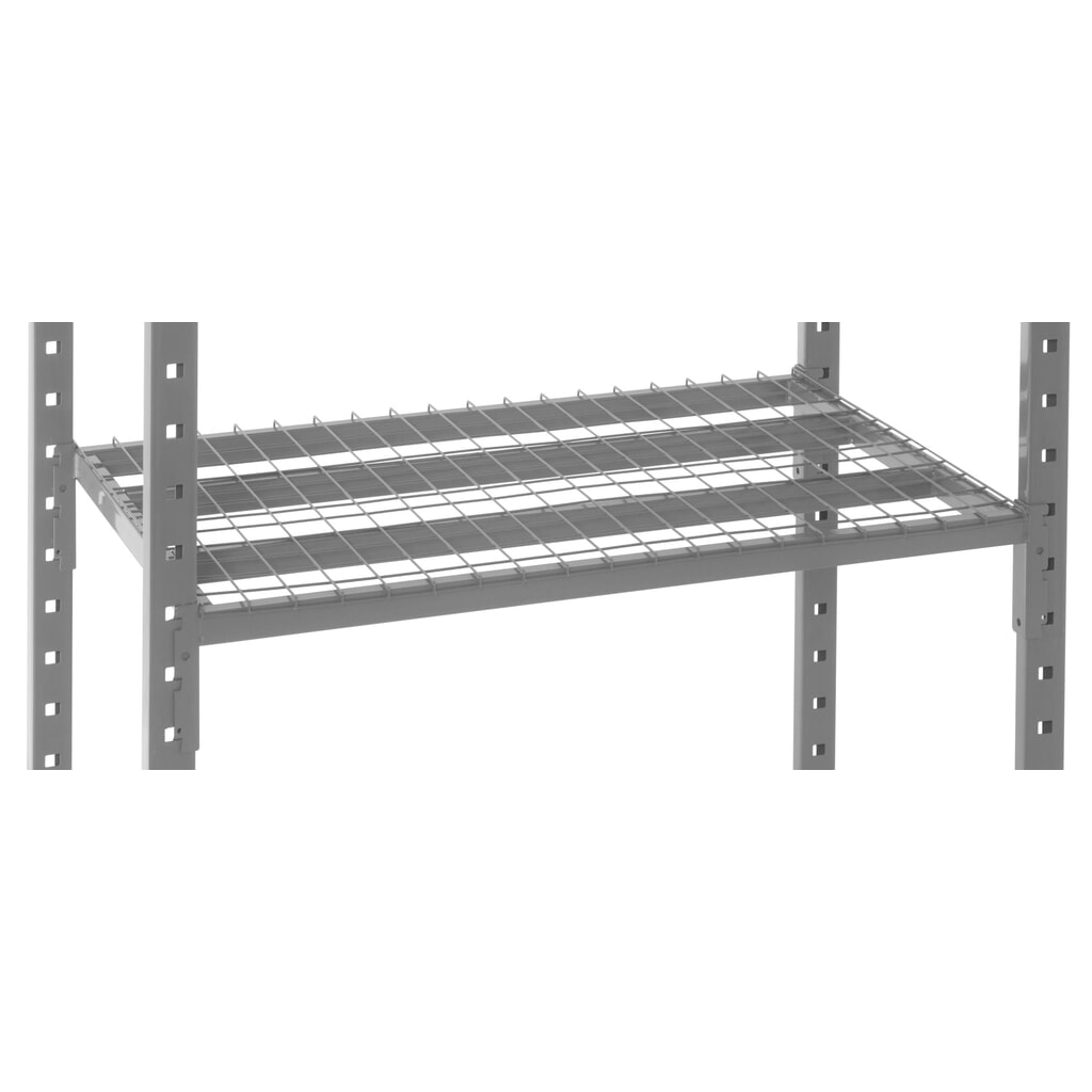 N° de l'image du produit 2 : ManOrga Rayonnage à tablettes gris graphite avec tablettes en tube d'acier, charge par tablette 500 kg, HxlxP 2 000 x 1 050 x 510 mm