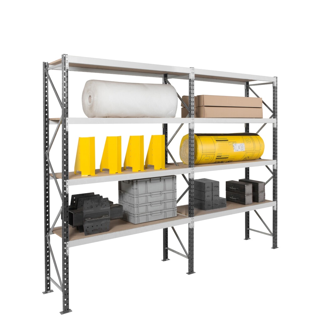 N° de l'image du produit 6 : ManOrga Rayonnage grande portée, avec panneaux en acier, TB, H x l x P 2 500 x 1 800 x 600 mm