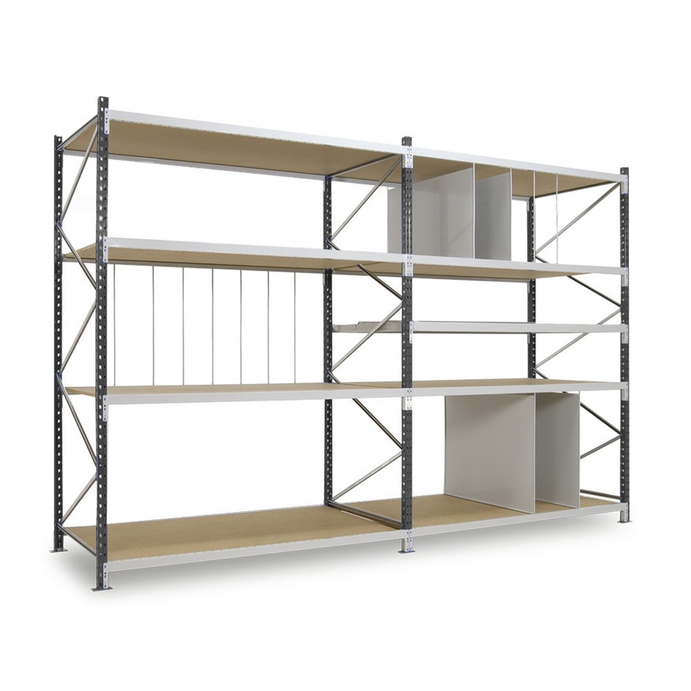 Numéro de l'image du produit 8: ManOrga Rayonnage grande portée, avec panneaux agglomérés, TB, H x l x P 2 500 x 2 700 x 800 mm