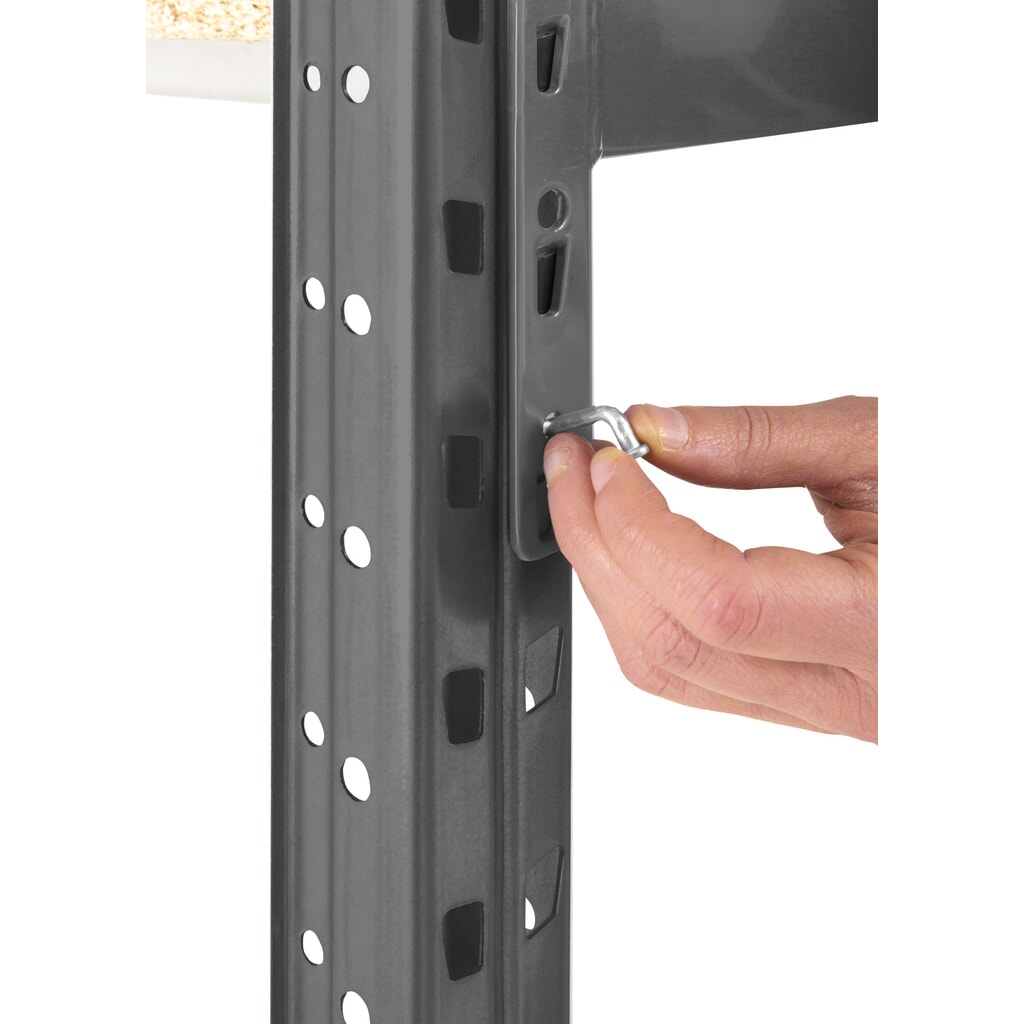 N° de l'image du produit 2 : Rayonnage grande portée ManOrga, avec panneaux en acier, module de base, charge par tablette 880 kg, H x l x P 2 500 x 1 800 x 600 mm