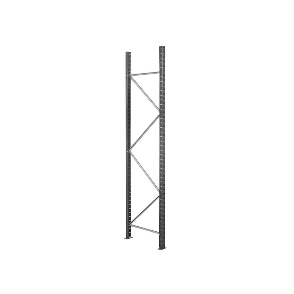 Numéro de l'image du produit 5: ManOrga Rayonnage grande portée, avec panneaux en acier, TB, gris graphite/gris clair, H x l x P 2 500 x 1 250 x 600 mm