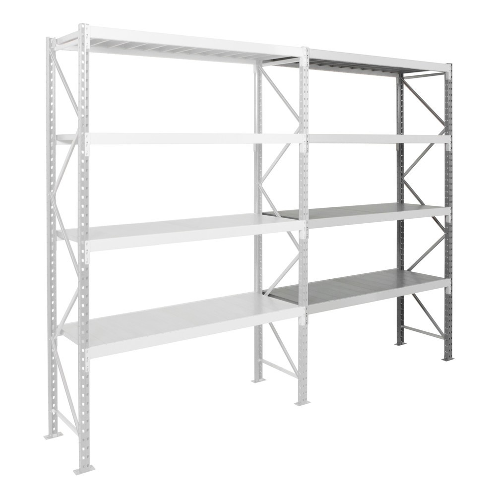 Illustration du produit: ManOrga Rayonnage grande portée, avec panneaux en acier, TA, gris graphite/gris clair, H x l x P 2 500 x 1 250 x 600 mm