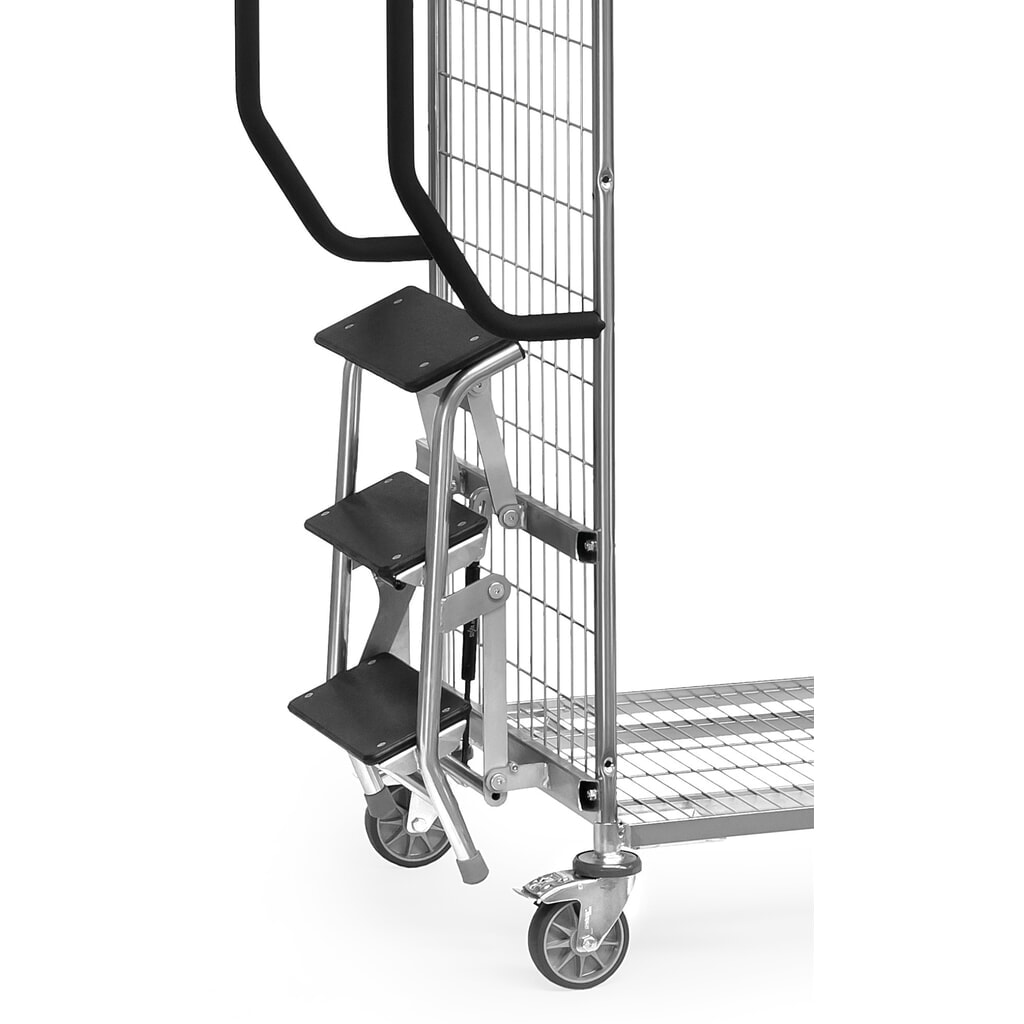 Marchepied pour chariot de préparation de commandes fetra®, largeur 510 mm N° de l'image du produit 3 : Marchepied pour chariot de préparation de commandes fetra®, largeur 510 mm