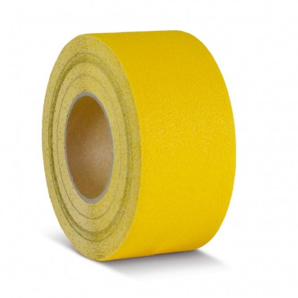 Numéro de l'image du produit 1: Revêtement antidérapant m2™, marquage de signalisation, rouleau, largeur 75 mm, jaune