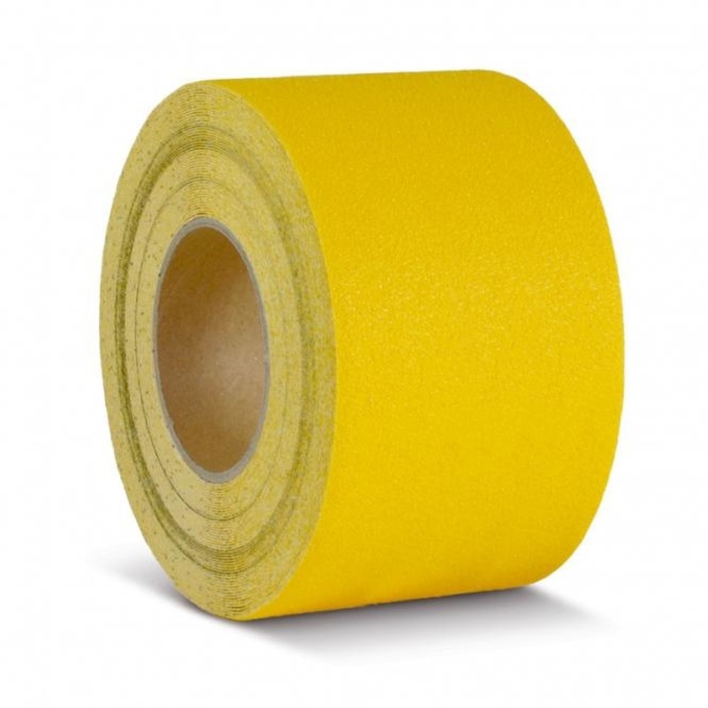 Numéro de l'image du produit 1: Revêtement antidérapant m2™, marquage de signalisation, rouleau, largeur 100 mm, jaune