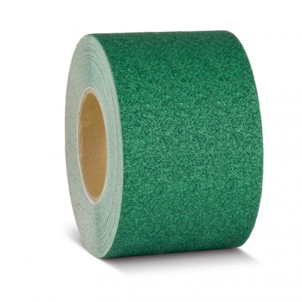 Numéro de l'image du produit 1: Revêtement antidérapant m2™, marquage de signalisation, rouleau, largeur 100 mm, vert