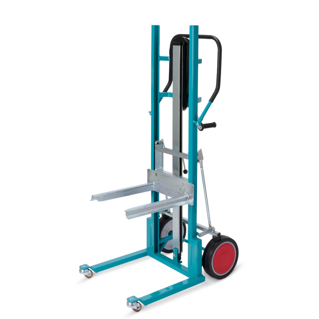 Illustration du produit: Chariot de levage Ameise®, avec bras de fourche, capacité de charge 250 kg, bandage plein