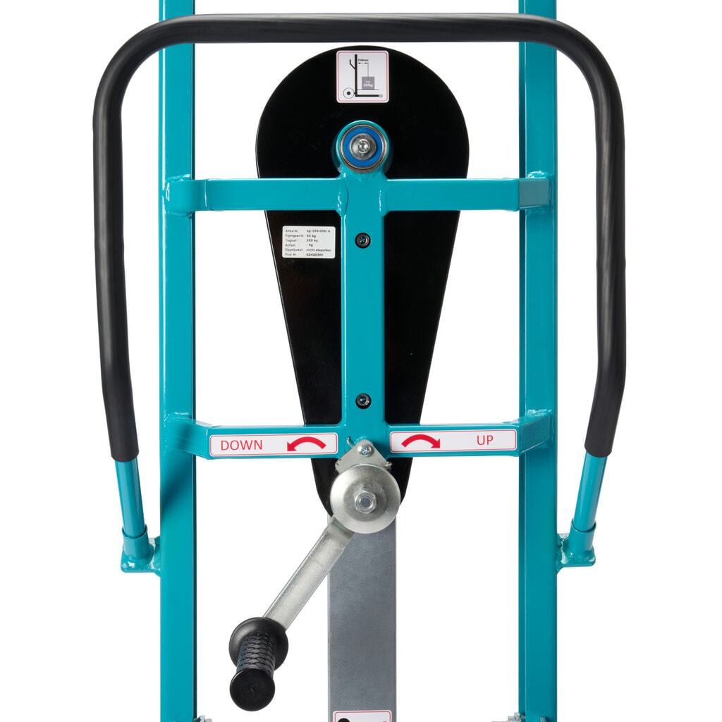 N° de l'image du produit 7 : Chariot de levage Ameise®, avec bras de fourche, capacité de charge 250 kg, bandage plein