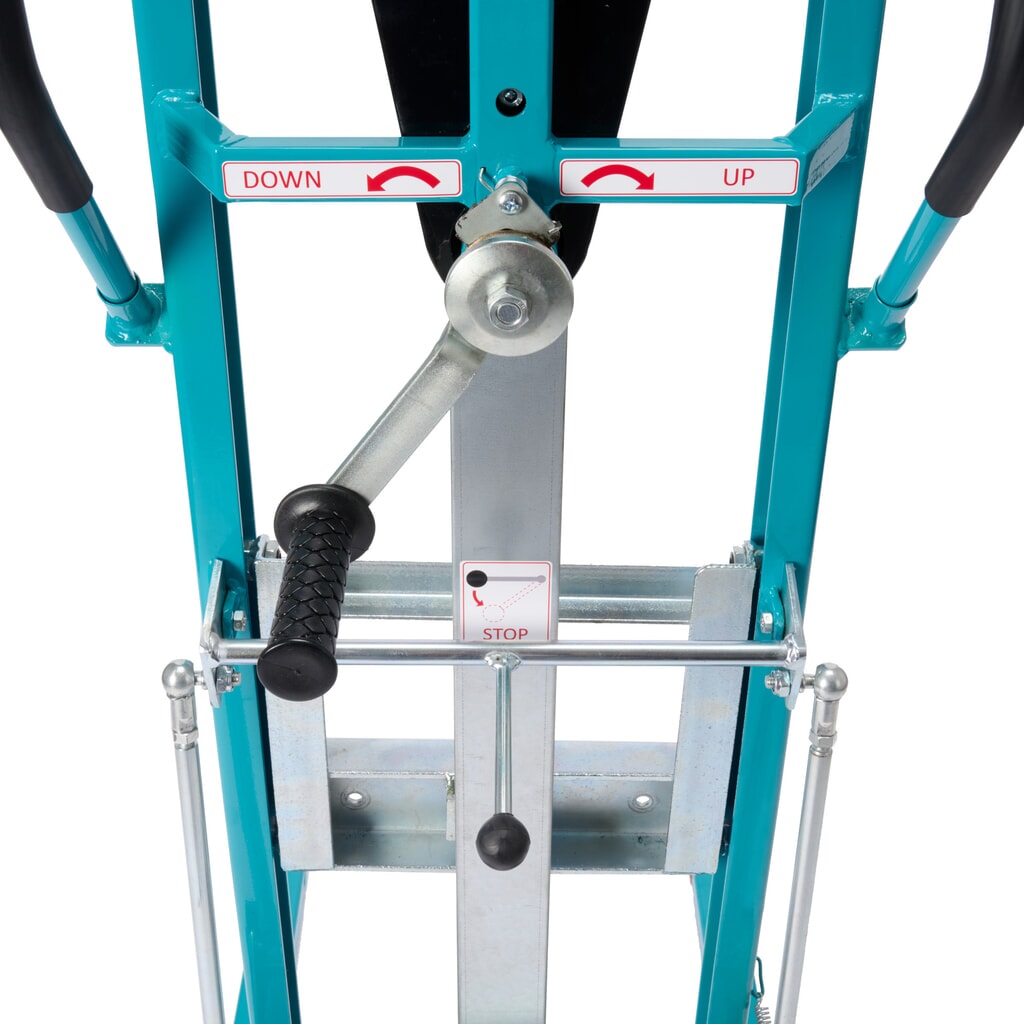 N° de l'image du produit 8 : Chariot de levage Ameise®, avec bras de fourche, capacité de charge 250 kg, bandage plein